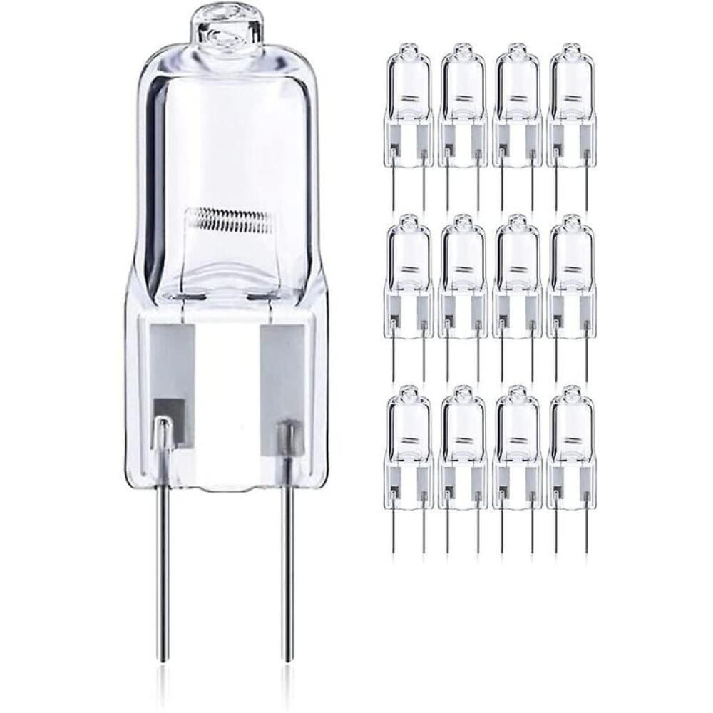 12 szt. 50 W Gy6.35 / G6.35 Halogenowe ściemnialne, podstawa bi-pin 12 V T4 G6.35 820 lm