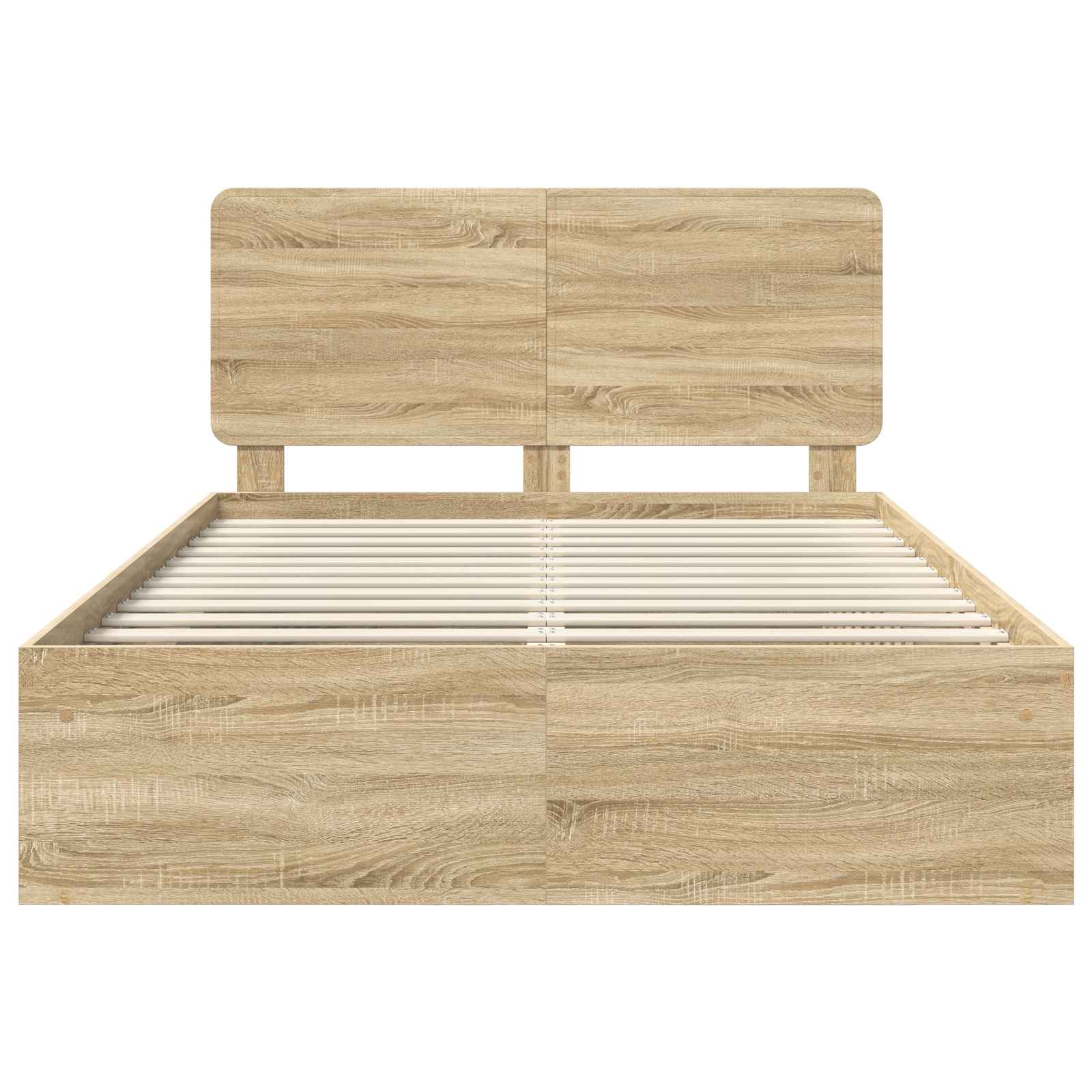 Cadre de lit 140 x 190 cm bois de pin massif - 7