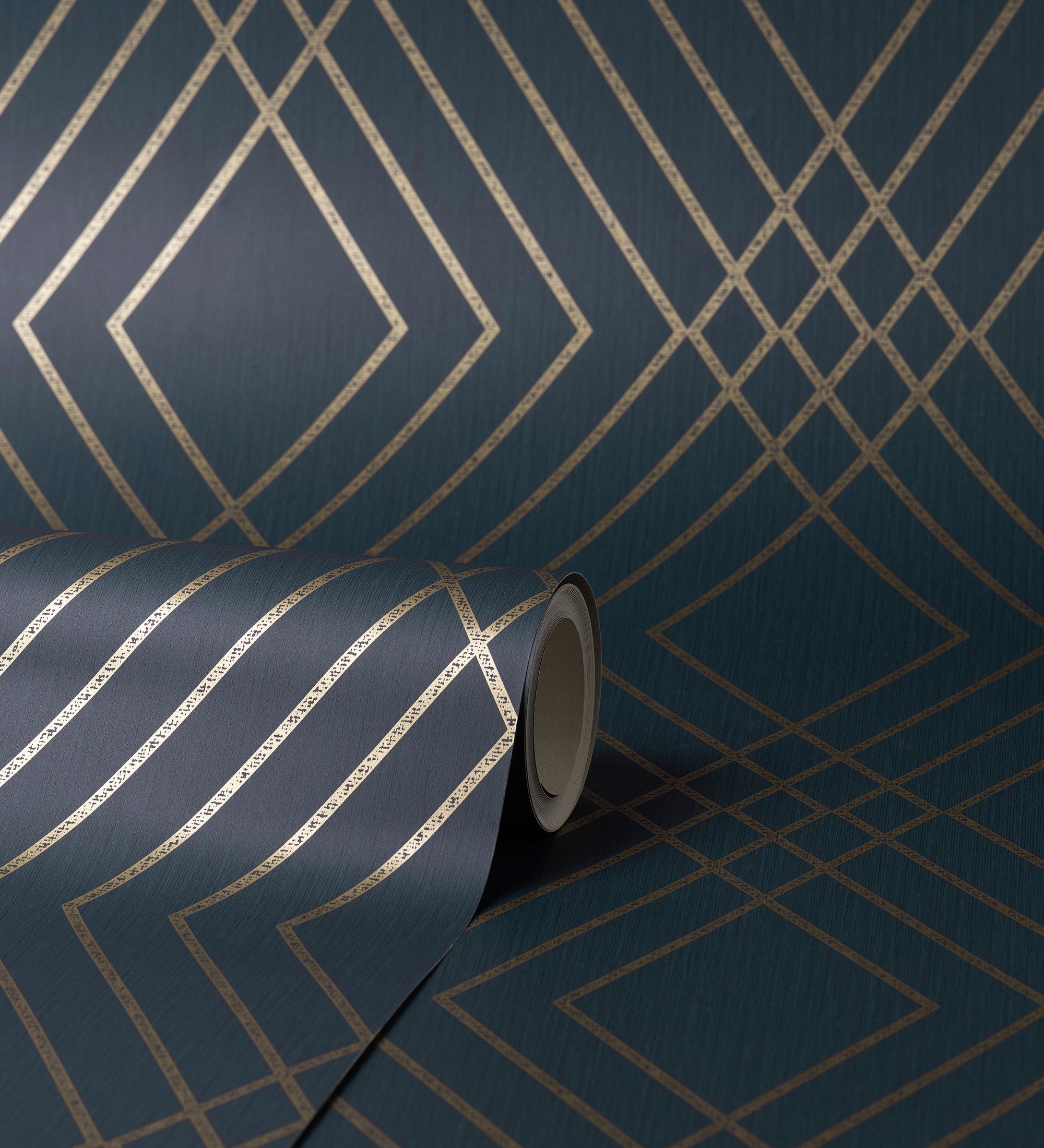 Papier peint lessivable géométrique moderne avec lignes métallisées - Clark Modern 680906 de GAULAN - Rouleaux de 10 m x 0,53 m - 3