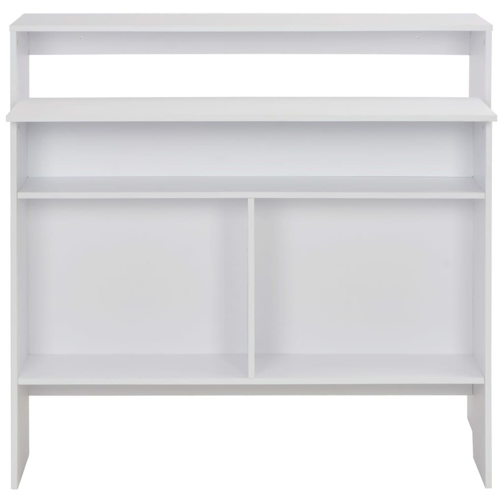 Mesa de bar | Mesa de bistrô com 2 tampos branco 130x40x120 cm CFW750158 - 5