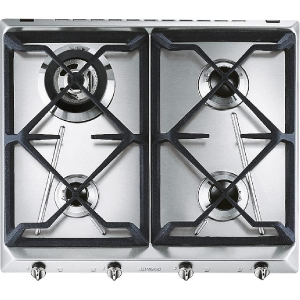 Smeg Placa De Gas Srv564gh3 Hobs 4 Fuegos 60Cm 7800W Inox - Imagen 2