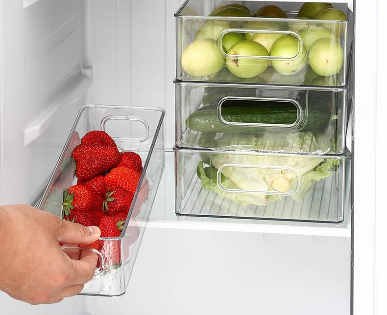 Cestino Portaoggetti Frigorifero Con Cassetto Retrattile Contenore Regolabile Frigorifero Da Cucina Da 20,77 € | DHgate