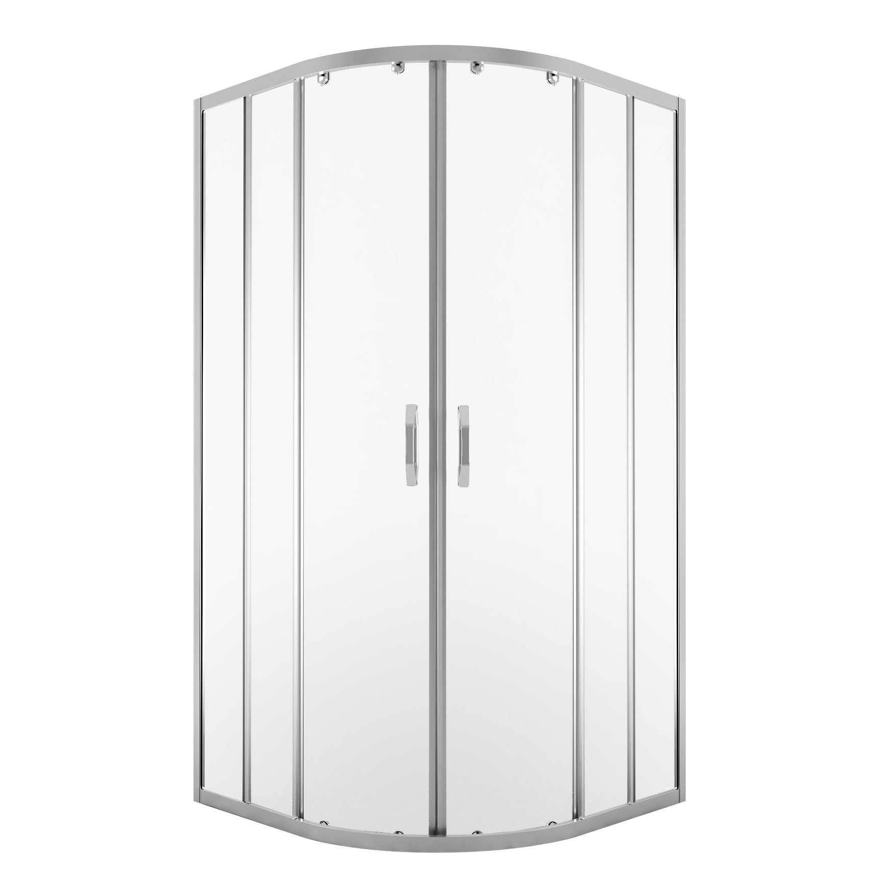 Kabina prysznicowa AQUALITY Durasan 78-100 x 78-100 chrom półokrągła 1szt.