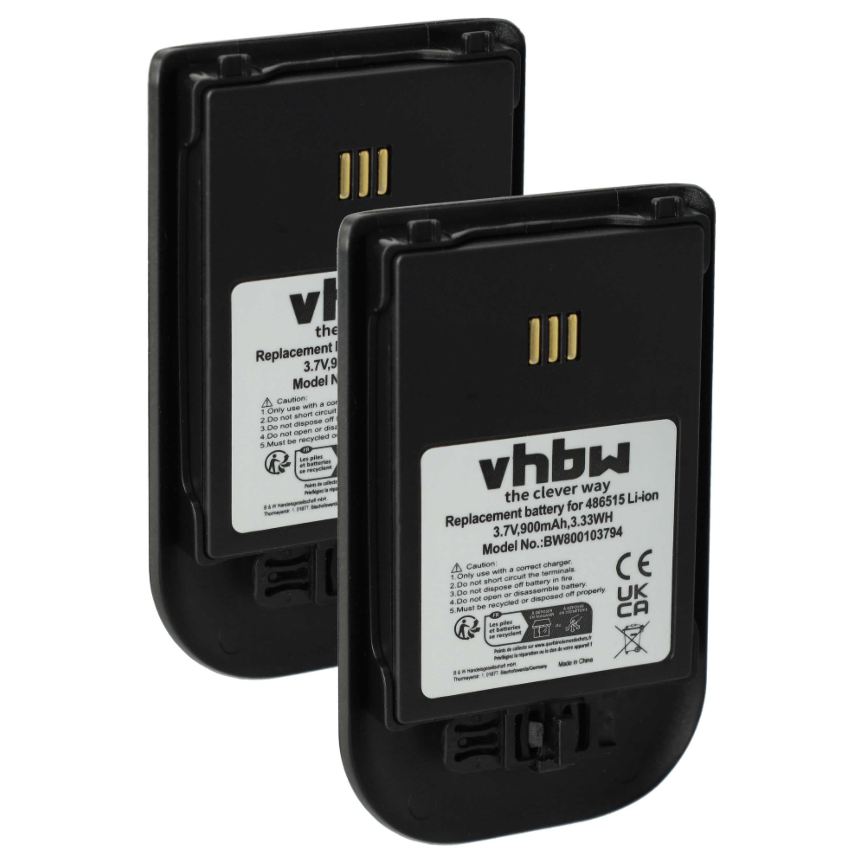 Vhbw 2x Batteries compatible avec Siemens OpenStage WL3 téléphone fixe