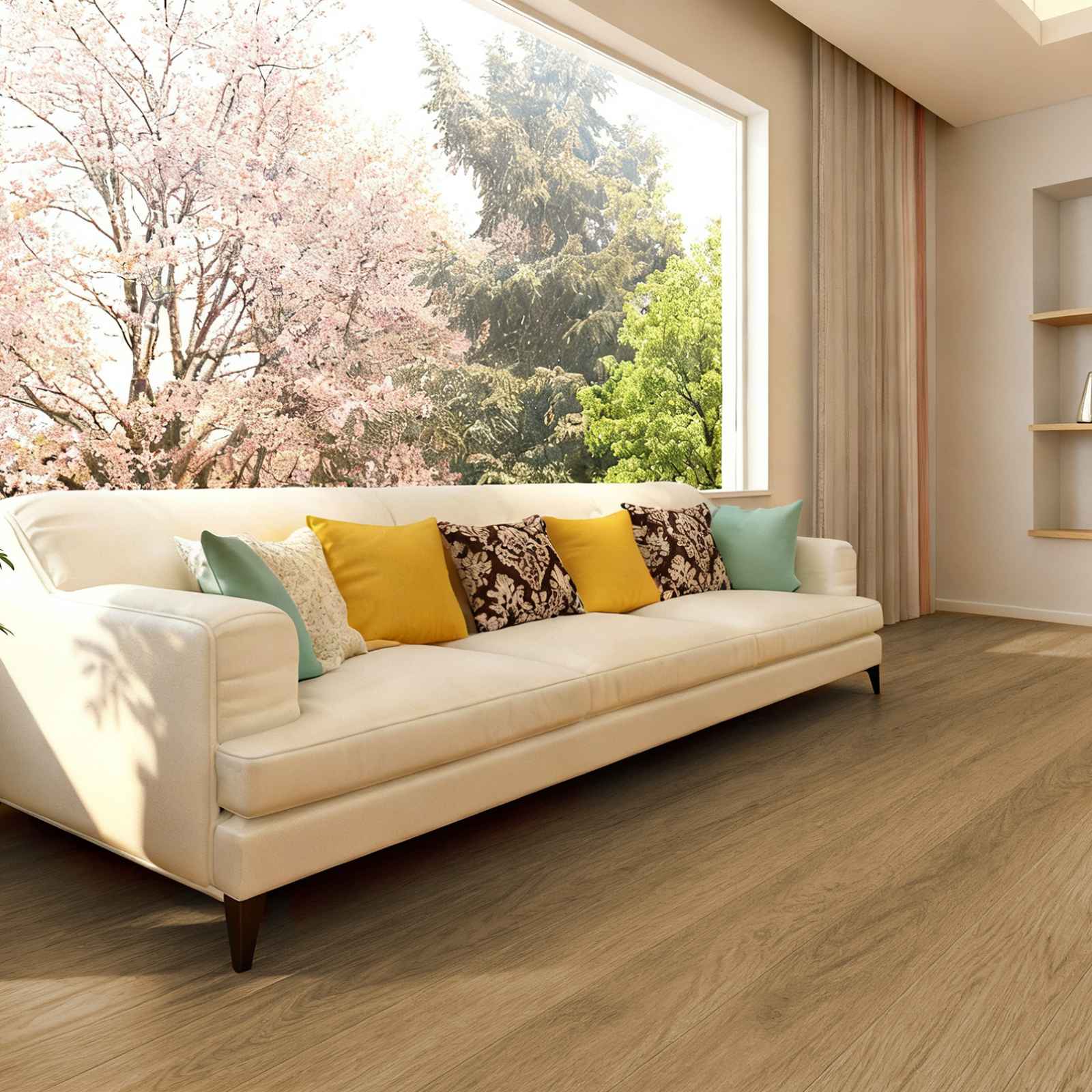 Pavimento PVC Imitazione Legno Resistente all'Acqua e all'Usura - 5 m²-36 pezzi, Installazione Facile, Manutenzione Semplificata - 6