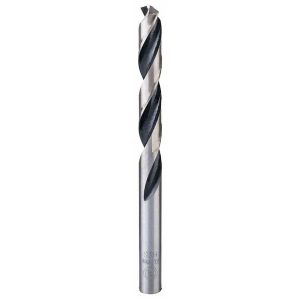 Bosch Accessories 2608577273 HSS PointTeQ (10,5 x 87 x 133 mm) - Set da 5 Pezzi di Trapani per Metallo, Acciaio, Fusione o Plastica, Grigio (Argento),