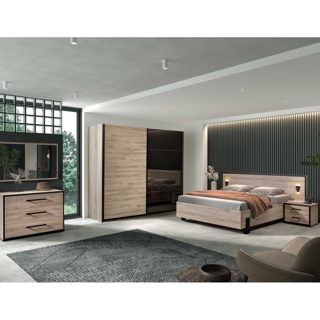 Chambre adulte complète contemporaine DESIR