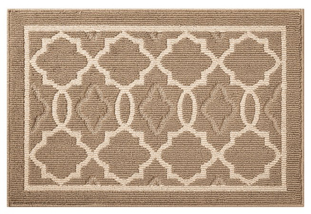 Wytrzymała wycieraczka wewnętrzna w kolorze khaki, 31,5" x 20", odpowiednia jako wycieraczka wejściowa do domu.