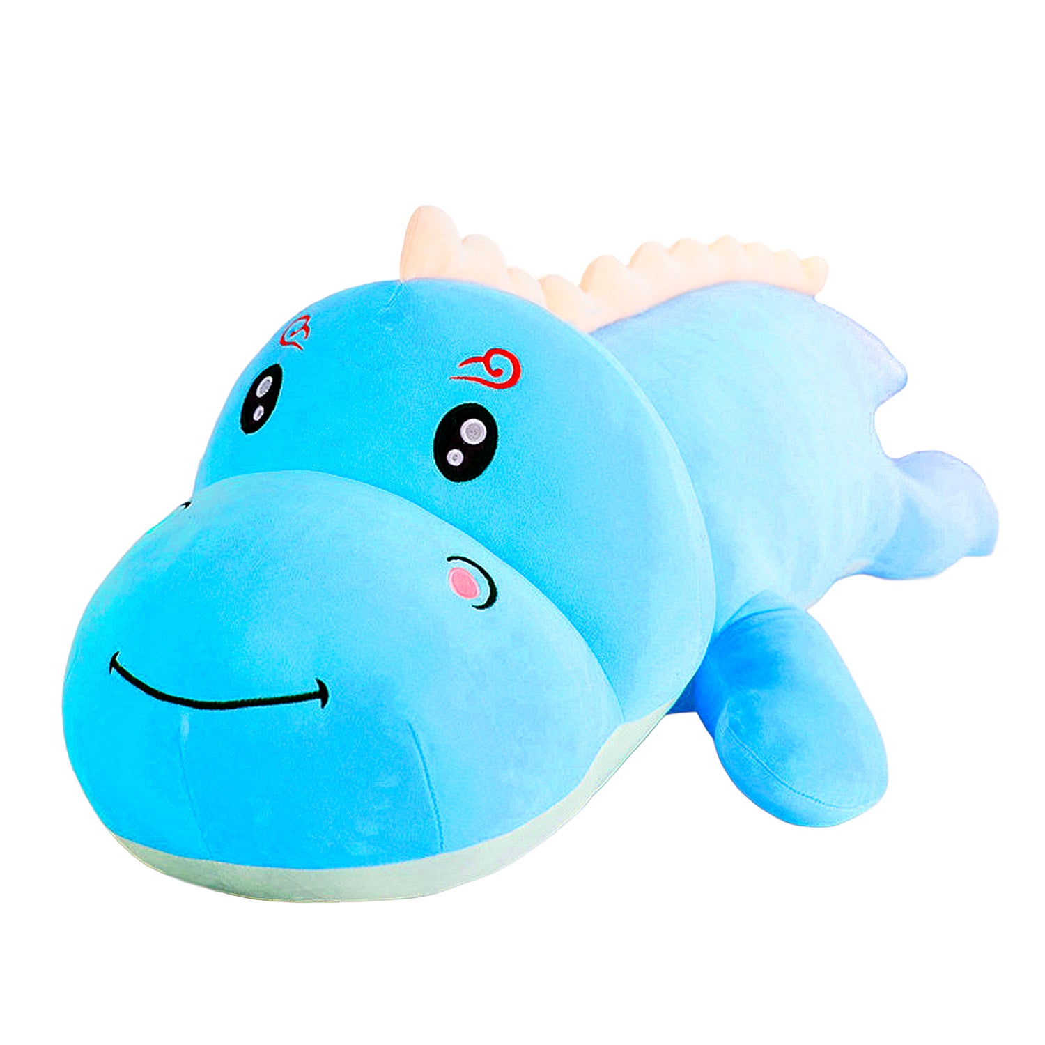 NICI Cojín Zorro Fridalie De 43x25 Cm – Almohada De Peluche Sostenible Con Relleno Reciclado – Azul Con Estampado De Arcoíris – Ideal Para Niñas, Bebés Y Amantes De Los Peluches