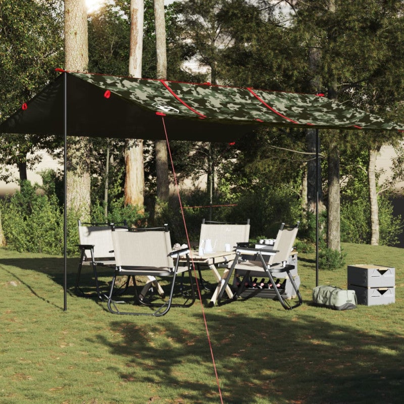 Baldachim Kempingowy Wodoodporny 451x420 cm w Kamuflażu