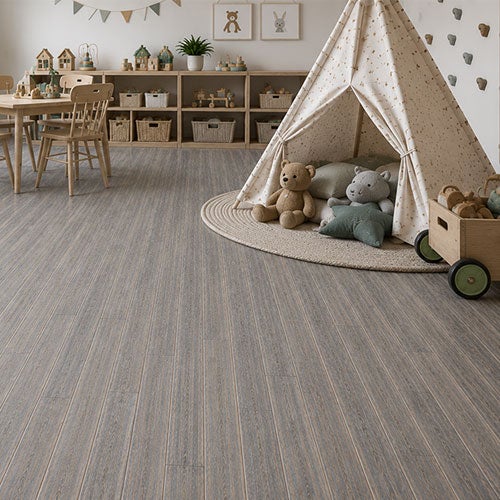 Parquet Massif Bambou Strong Verni Vieilli Gris Dark 96X12X1850mm