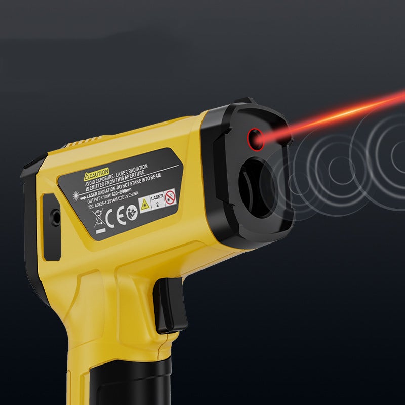 Thermomètre industriel de haute précision, thermomètre infrarouge laser, sonde de température infrarouge portable, LCD sans contact 800 ℃ - 4