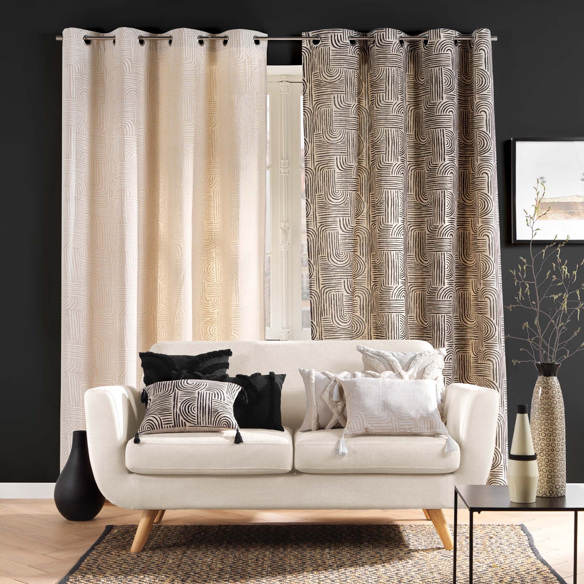 Coussin décoratif ZITA, effet boucle, 40 x 40 cm, Douceur d'intérieur - 3