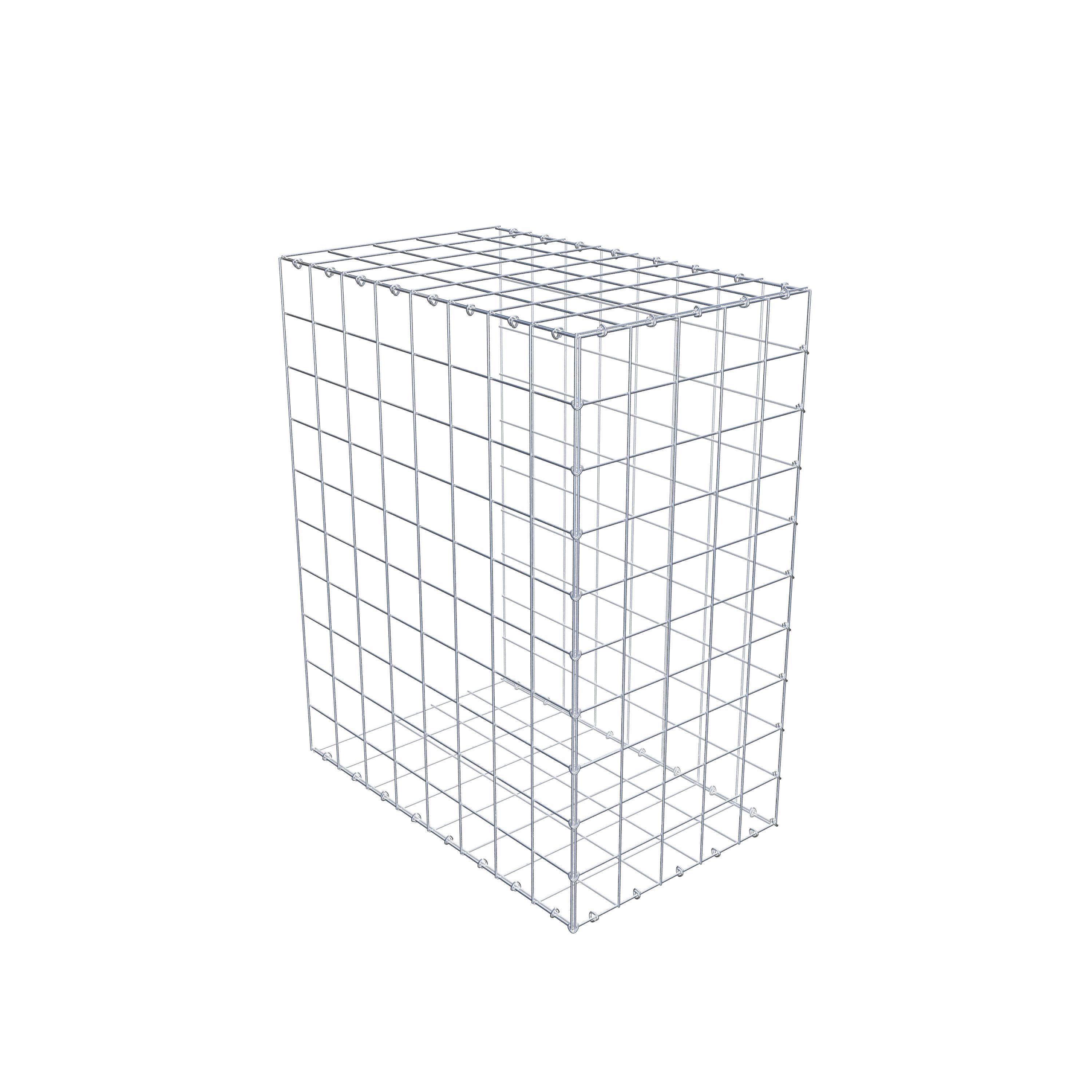Gavión para alargar en acero galvanizado 100x80x50cm (LxAxP), malla 10 x 10cm, Anillo en C, sin rejilla frontal - 6
