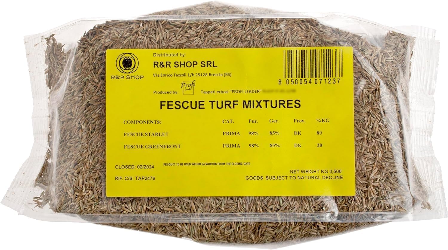 R&R SHOP - Semi per Prato, Festuca Arundinacea, Resistente e Duratura (1Kg- 40mq) - 4