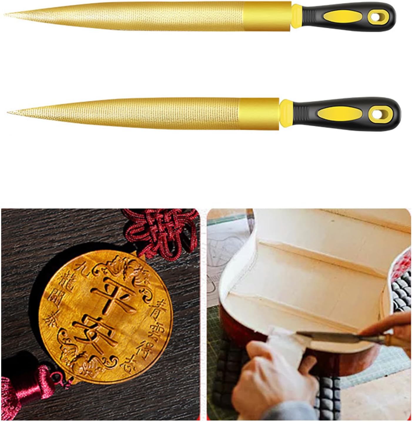 Raspa Per Legno In Acciaio Al Carbonio – Doppio Lato, Denti Fini, Con Impugnatura Ergonomica (Lunghezze 20-30 Cm)