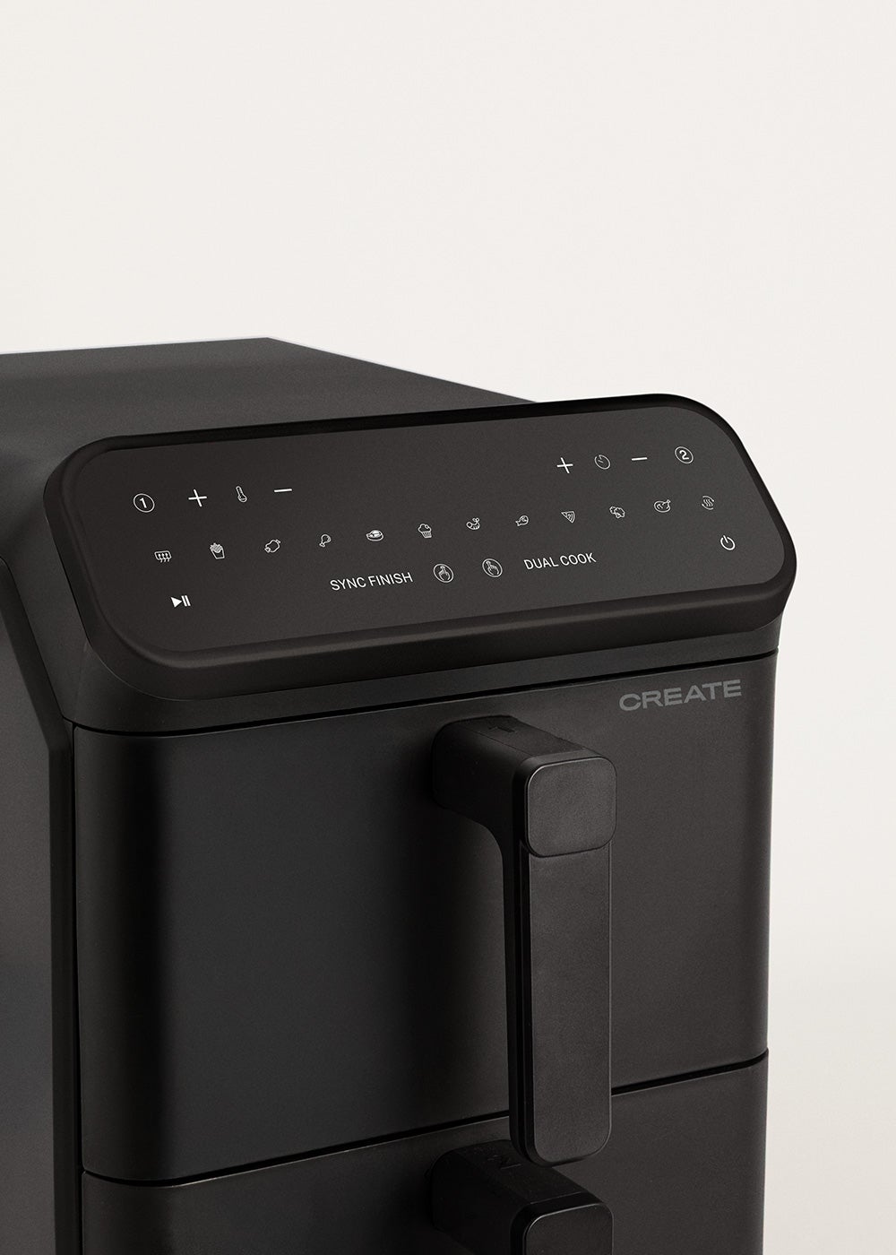 CREATE - AIR FRYER DUAL STACK - Frytkownica beztłuszczowa 11,2 L z podwójną warstwą i niezależną kontrolą - Noir - 8