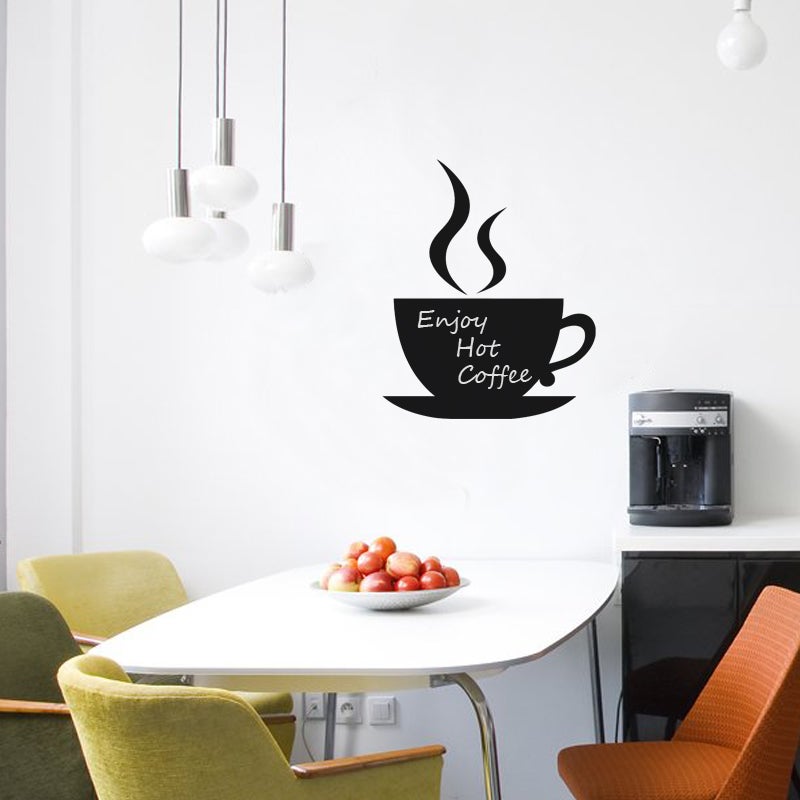 Adesivo ardesia tazza di caffè - Sticker adesivo - adesivi murali - 45x35cm - 3