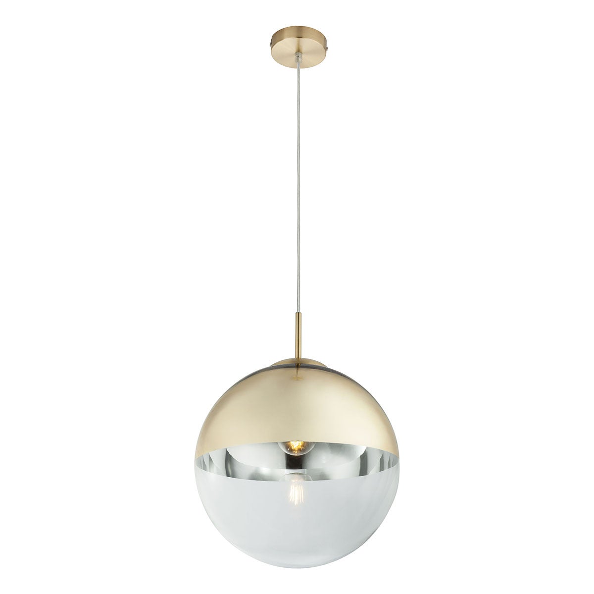 Globo - lámpara colgante - varus - dorado - vidrio - ø 30cm - e27 - 15857