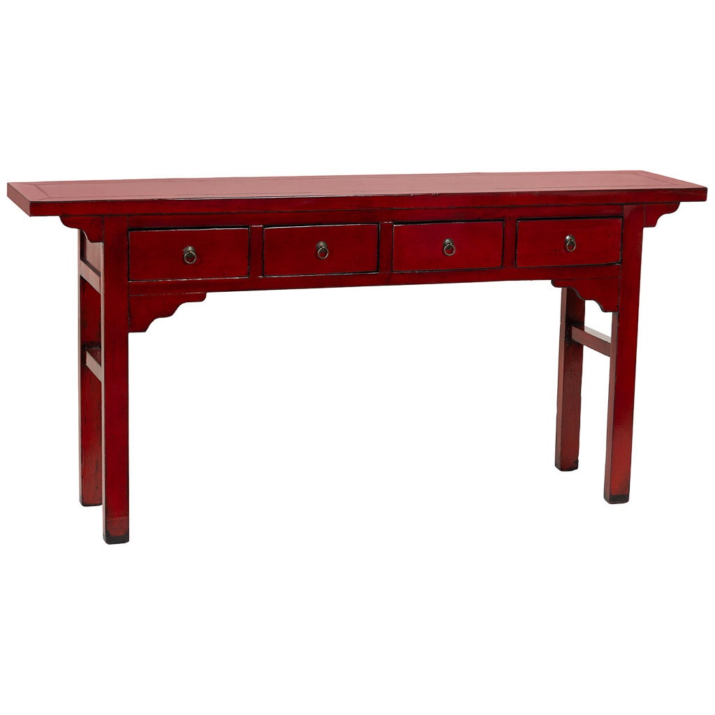 Wanderlust  Recibidor De Madera 178X38x85h Cm Rojo , Leroy Merlin