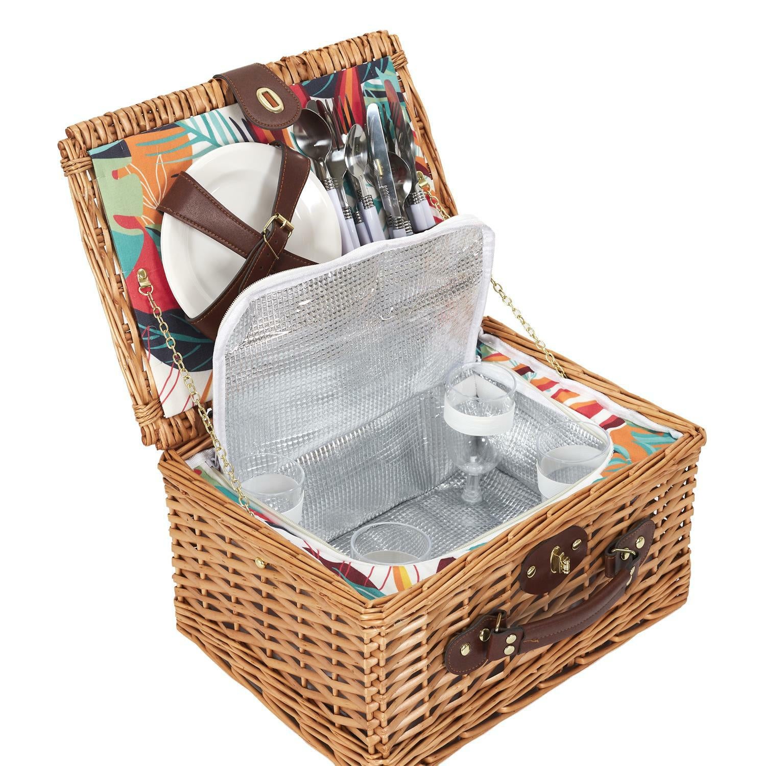 Panier pique-nique exotique pour 4 personnes avec équipement - 3