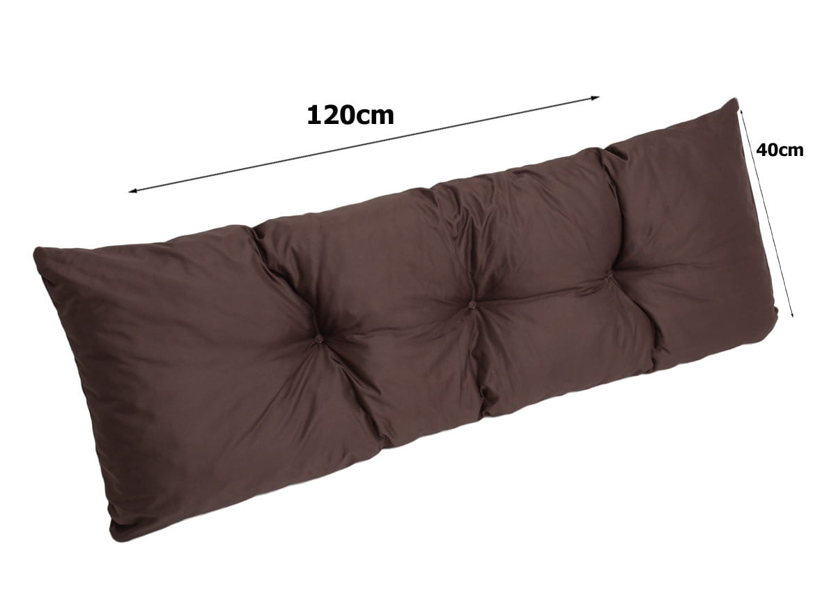 Set coussins pour palettes 120x80 avec dossier 120x40 marron – coussins extérieurs pour canapé palette, matelas de jardin résistant - 7