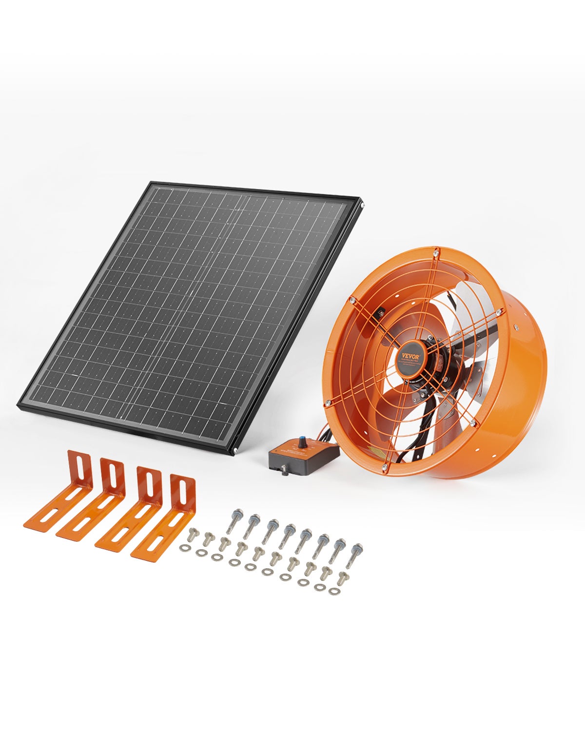 Wentylator wyciągowy Solar Φ400x150mm z termostatem VEVOR