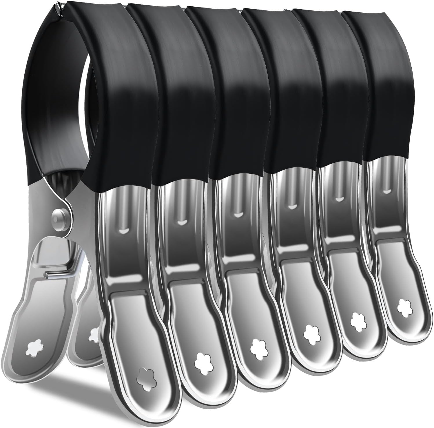 6 Pièces Pince A Linge, Grosse Pince à Linge Pince Serviette Plage Pince A Linge Exterieur Solide Pinces A Linge Acier Inoxydable 98689600