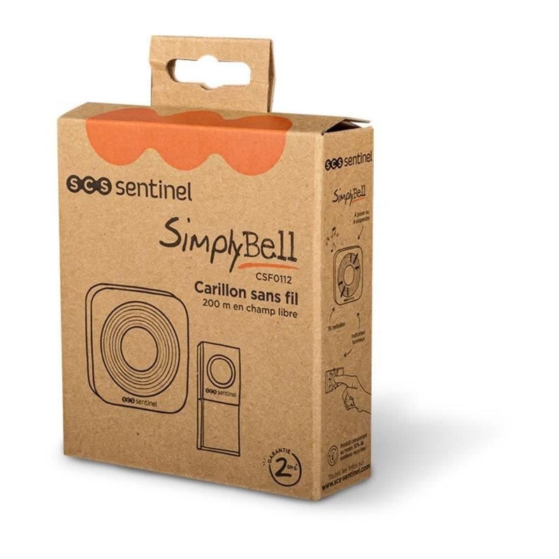 Carillon sans fil - SCS SENTINEL - 200 metres - SimplyBell - Noir - 3