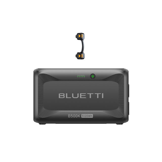 BLUETTI B500K Batterie d'Extension, Batteries LiFePO4 5120Wh pour Station Électrique Apex 300, Batterie Supplémentaire pour Maison, Urgences