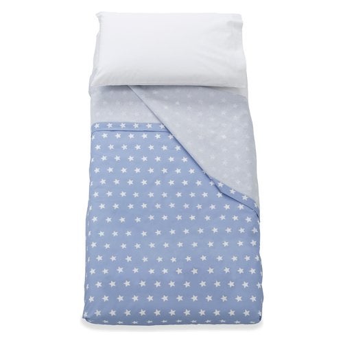 Sábana de cuna italbaby starlette, modelo 020 1008 002, juego completo, azul claro, para mayor comodidad y dulzura