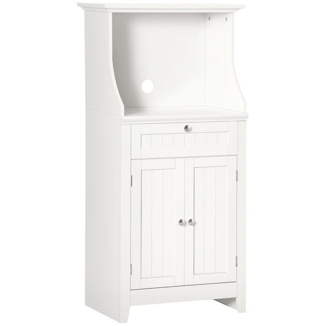 Meuble armoire micro-ondes pour cuisine avec 1 tiroir, 2 Portes 60 x 40 ...