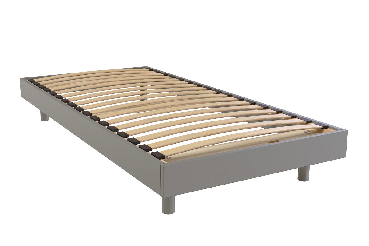 Sommier Lattes 1 Place Bois Kit France 90x190 Gris Leroy Merlin sommier-lattes-1-place-bois-kit-france-90x190-gris-leroy-merlin