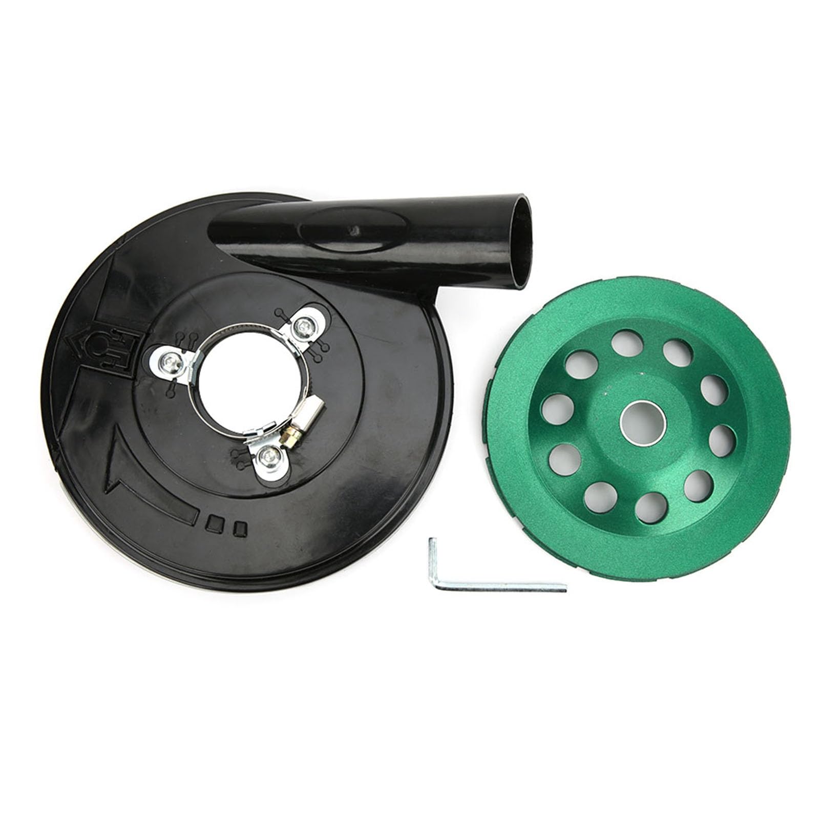 Capot de protection anti-poussière pour meuleuses d'angle de type 150, accessoires + meule - 3
