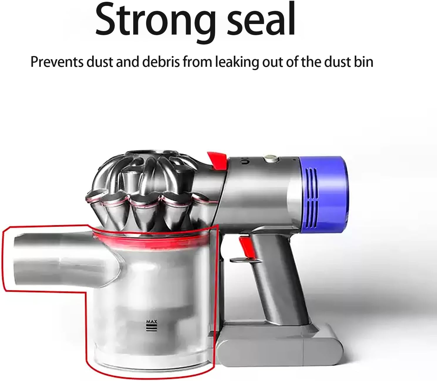 Bac à Poussière Compatible Dyson V7 V8 SV10 SV11 – Réservoir Collecteur Pièces Détachées Aspirateur - 7