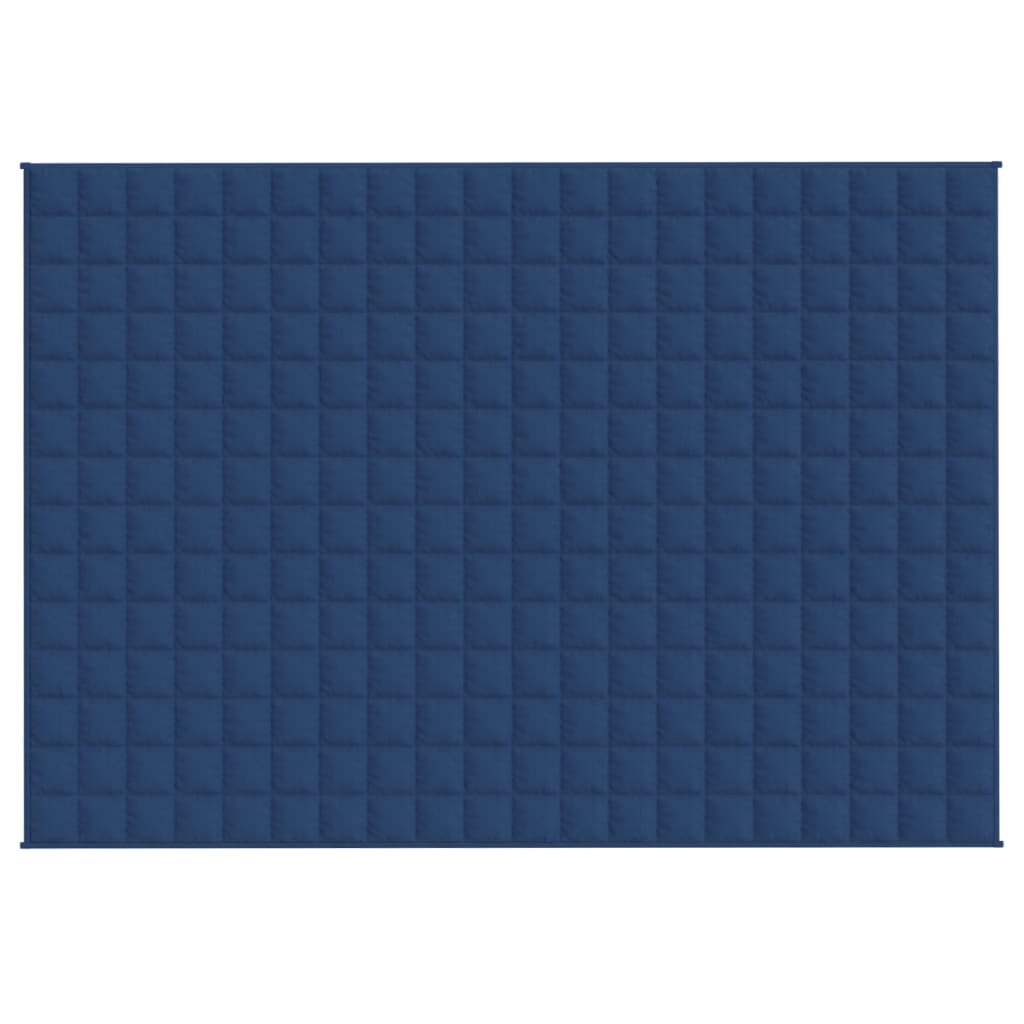 Couverture lestée Bleu 140x200 cm 6 kg Tissu vidaXL - 4