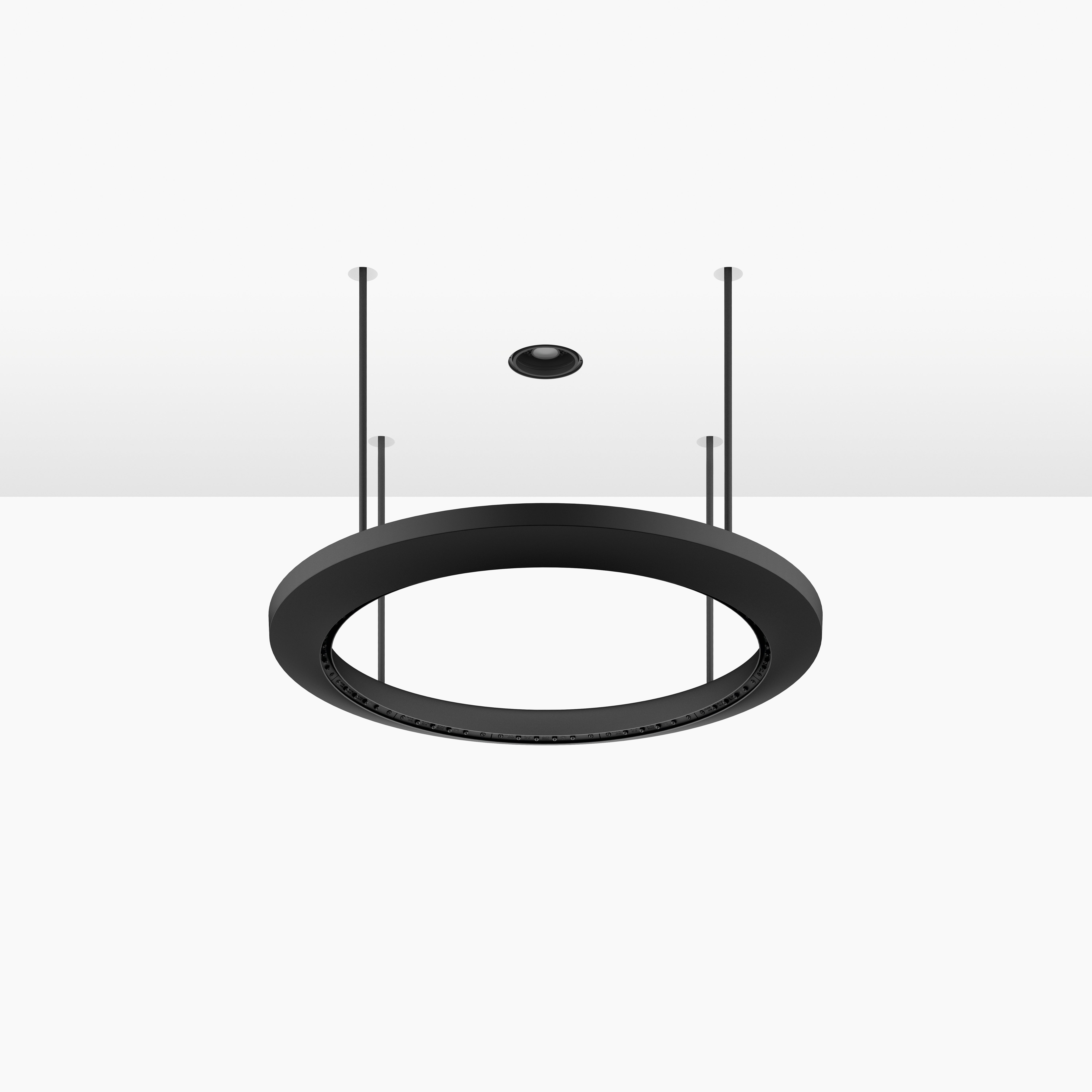 Dornbracht aquahalo panel de lluvia, 41750979-33, color: negro mate