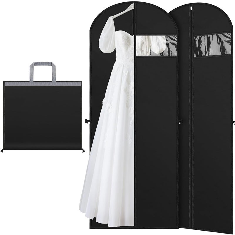 2-częściowy pokrowiec na ubrania wiszące, 60 x 180 cm, pokrowiec na wieszak na ubrania z zamkiem błyskawicznym, pyłoszczelny i wodoodporny, męski pokr