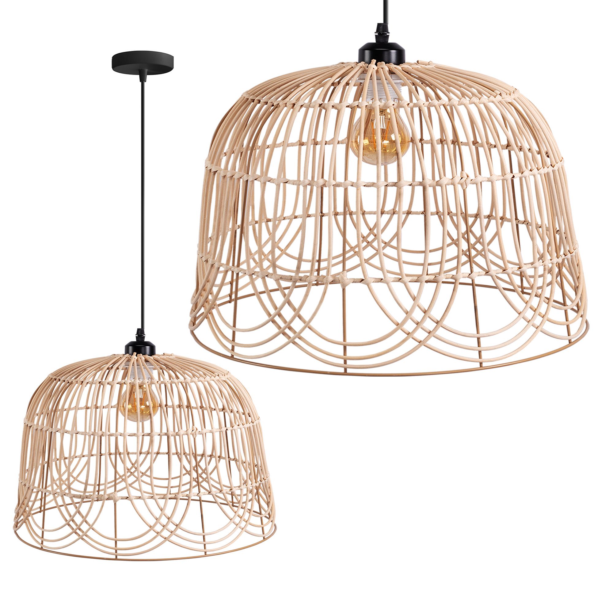 Lampa Sufitowa Wisząca Toolight App1351-1Cp Beżowy 35Cm