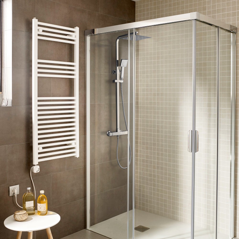 Auralum max Élégant Colonne de Douche Thermostatique Ensemble de Douche Hauteur Réglable Système de Douche en Pluie - EU Modèle - 9