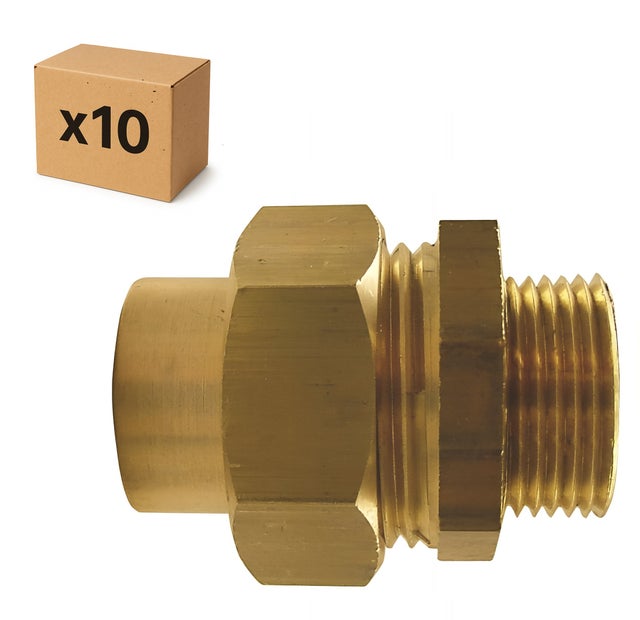 PACK de 10 raccords unions a souder mâle 1/2