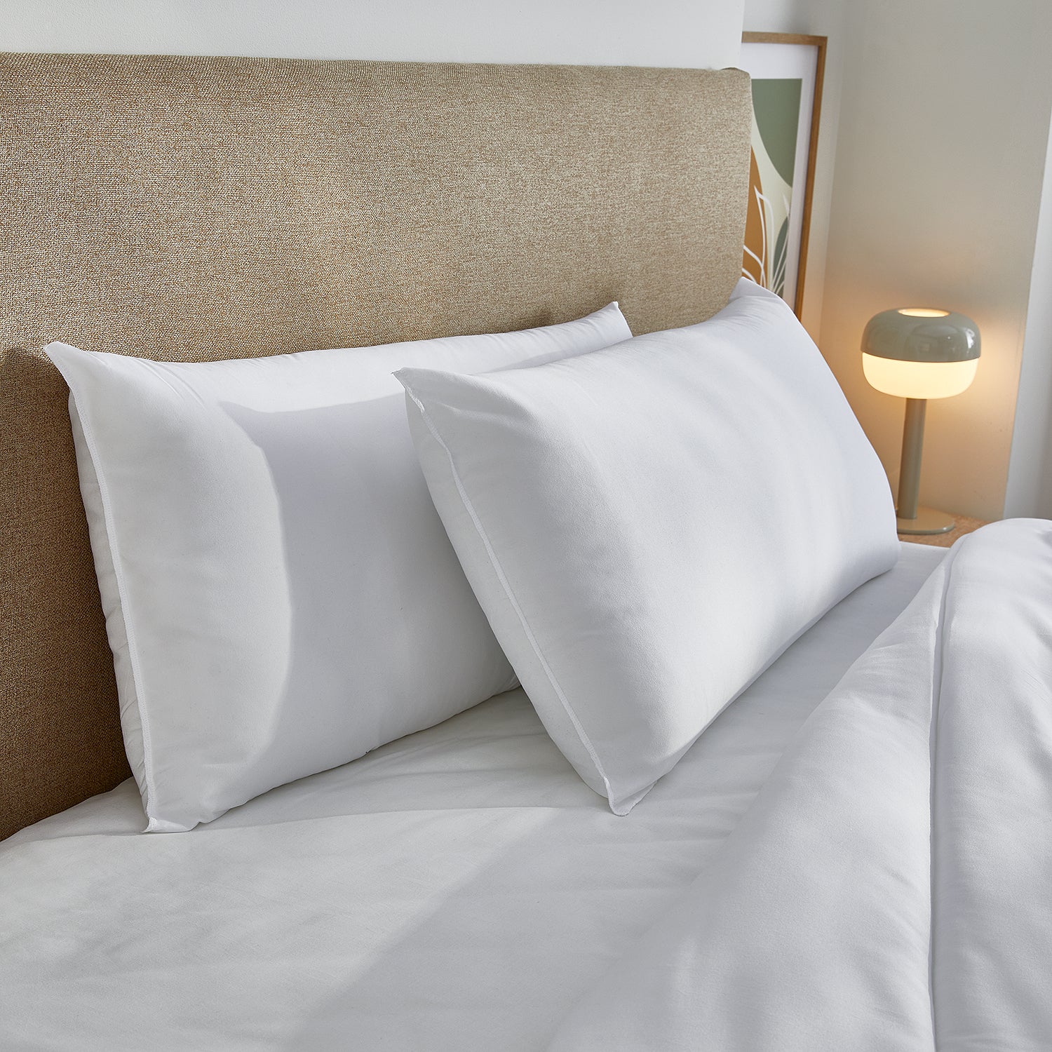 Pikolin  Almohada 135X40cm De Fibra, Firmeza Baja, Dermoportector Con Aloe Vera, Home , Leroy Merlin