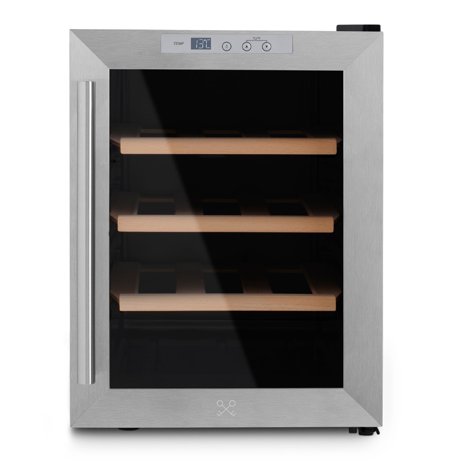 Cantinetta Vino Taurus WC12T - 12 Bottiglie - Temperatura Regolabile 11-18&deg;C - Vetro Fum&egrave; - Super Silenziosa