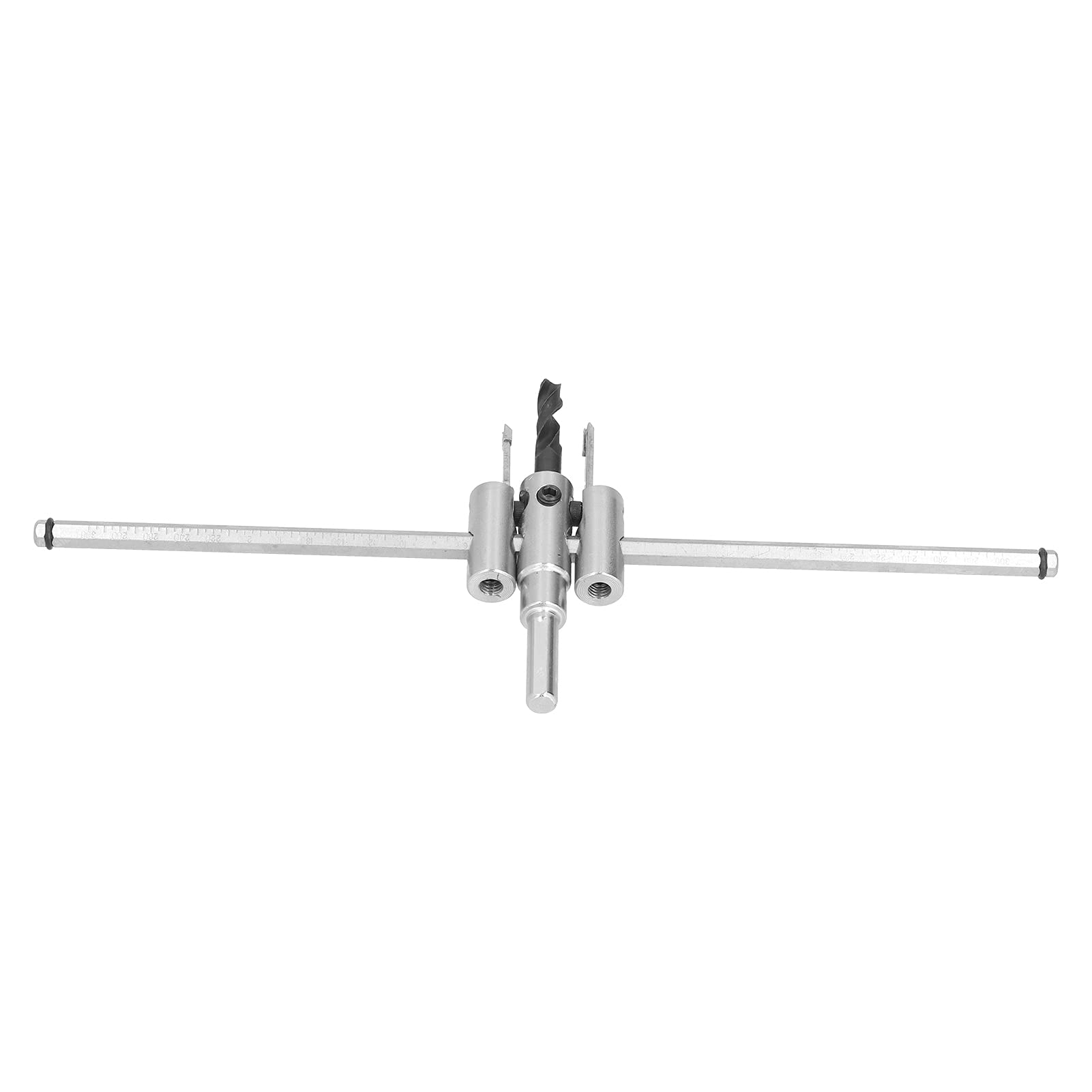 Kit de scie cloche circulaire réglable, foret à bois, coupe ronde, outils de bricolage pour le travail du bois (40-300 mm) - 2