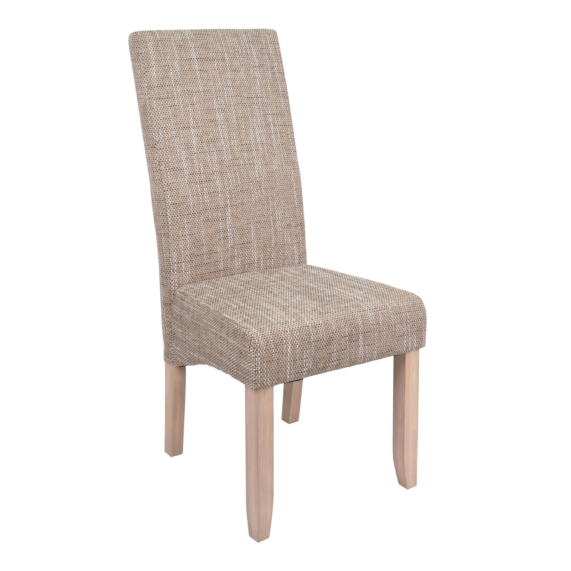 Lot de 2 Chaises SAGUA beige pour salle à manger, 46 x 108 x 60 cm - 2