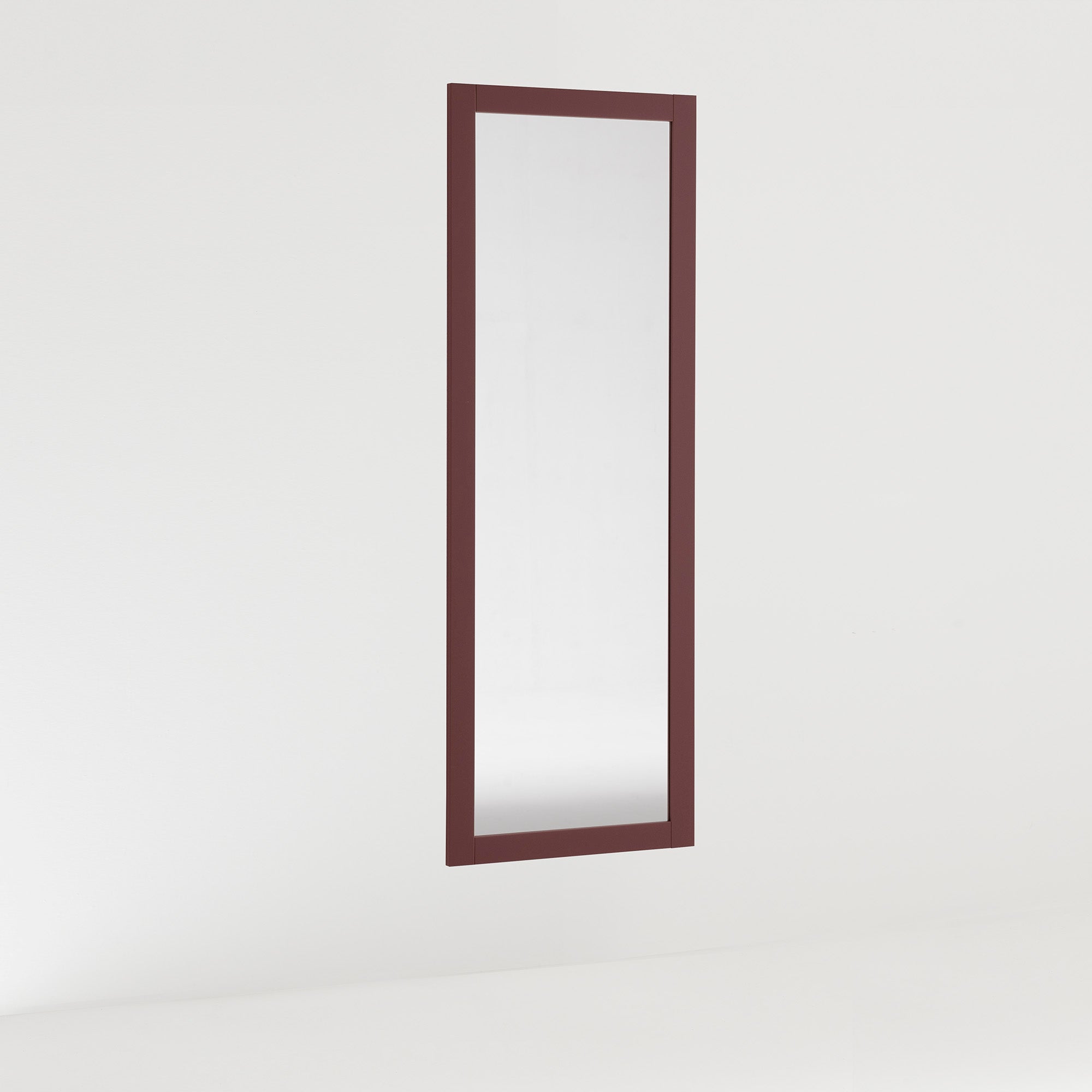 Arhome, espejo de pared smart, 140 x 50, rojo, made in italy