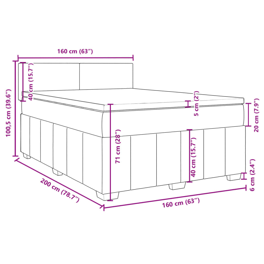 Base de cama ripa com colchão Cinza claro 160x200cm Tecido | Leroy Merlin