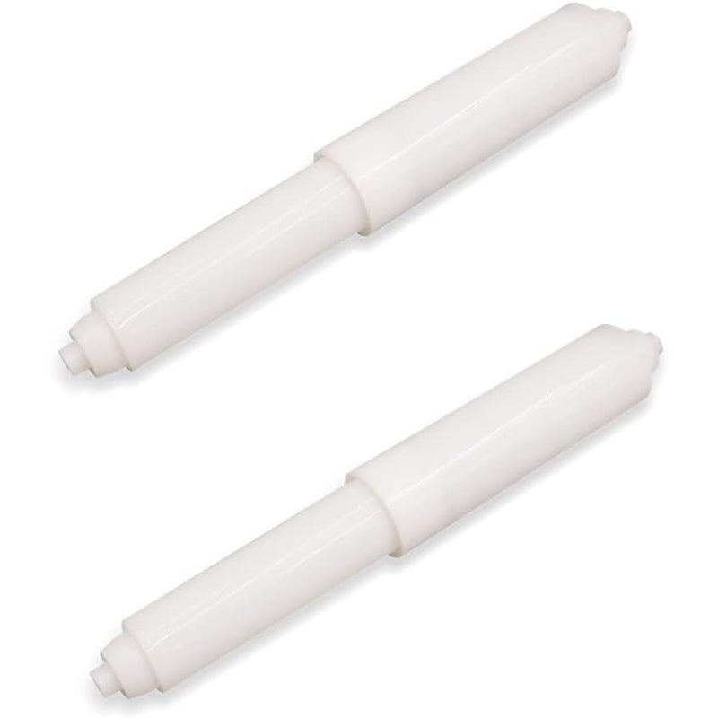 2 sztuki Plastikowych Uchwytów na Papier Toaletowy, Podpórki do Papieru Toaletowego, Uchwyt na Papier Toaletowy, Obciążony Sprężyną