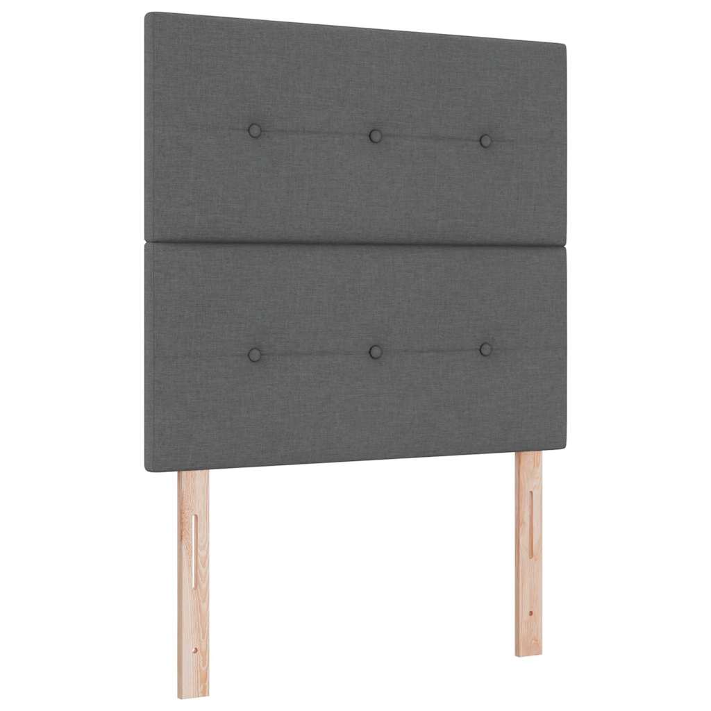 VIDAXL - Testiera A Led Grigio Scuro 147x16x78/88 Cm In Tessuto - copertina