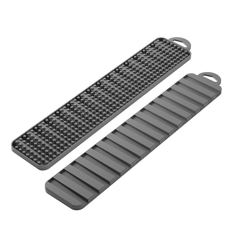 Égouttoir pour Évier Metaltex Gravity slim Gris PEVA (40 x 8 cm) - 8